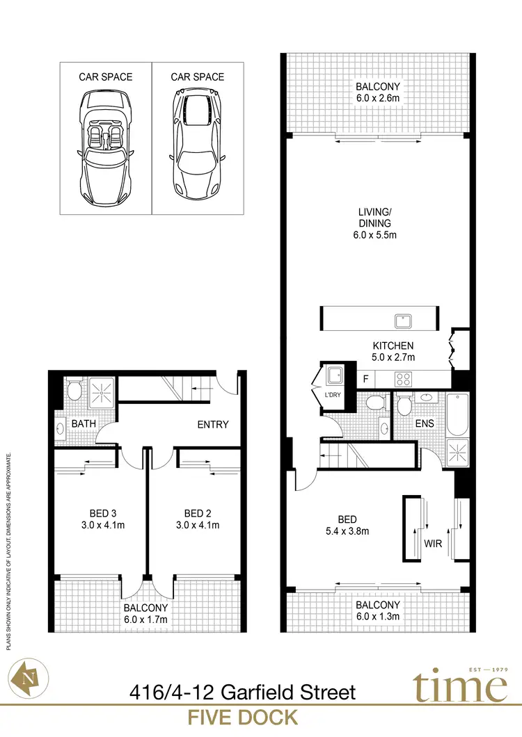 Floorplan of Homely apartment listing, 416/4-12 Garfield Street, Five Dock NSW 2046