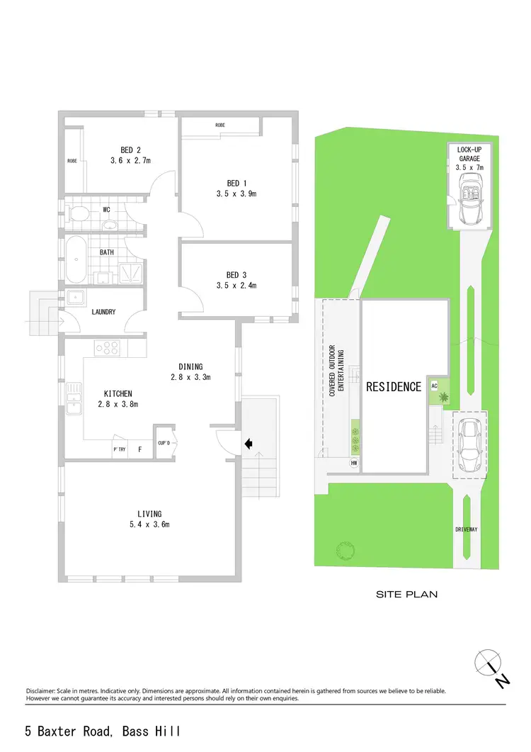 Floorplan of Homely house listing, 5 Baxter Road, Bass Hill NSW 2197