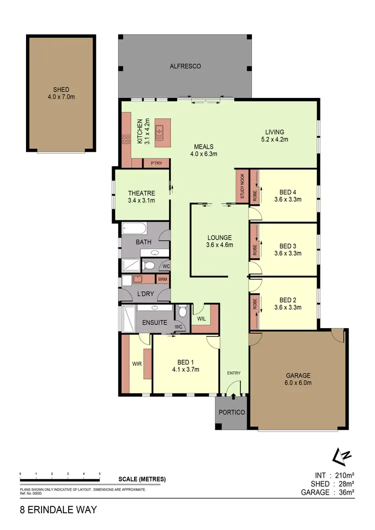 Floorplan of Homely house listing, 8 Erindale Way, Marong VIC 3515