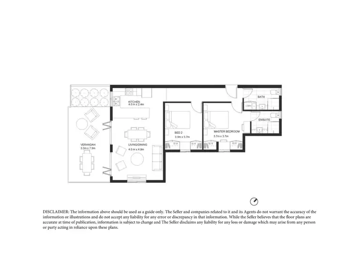 Floorplan of Homely apartment listing, 2/181 Walcott Street, Mount Lawley WA 6050