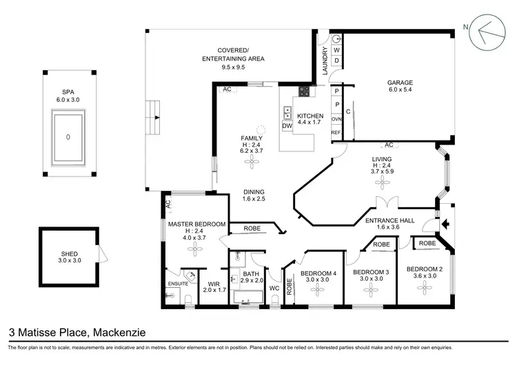 Floorplan of Homely house listing, 3 Matisse Place, Mackenzie QLD 4156