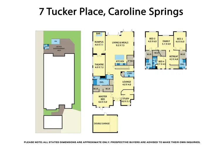 Floorplan of Homely house listing, 7 Tucker Place, Caroline Springs VIC 3023