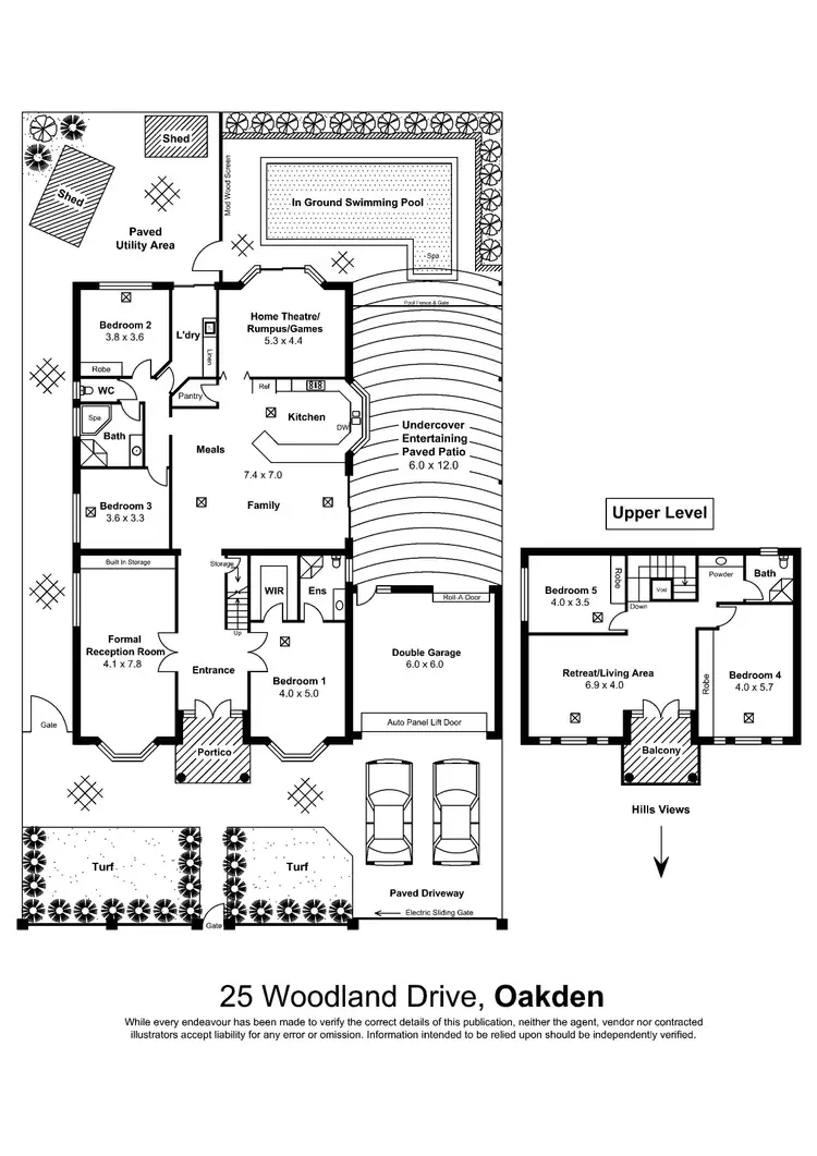 Floorplan of Homely house listing, 25 Woodland Drive, Oakden SA 5086