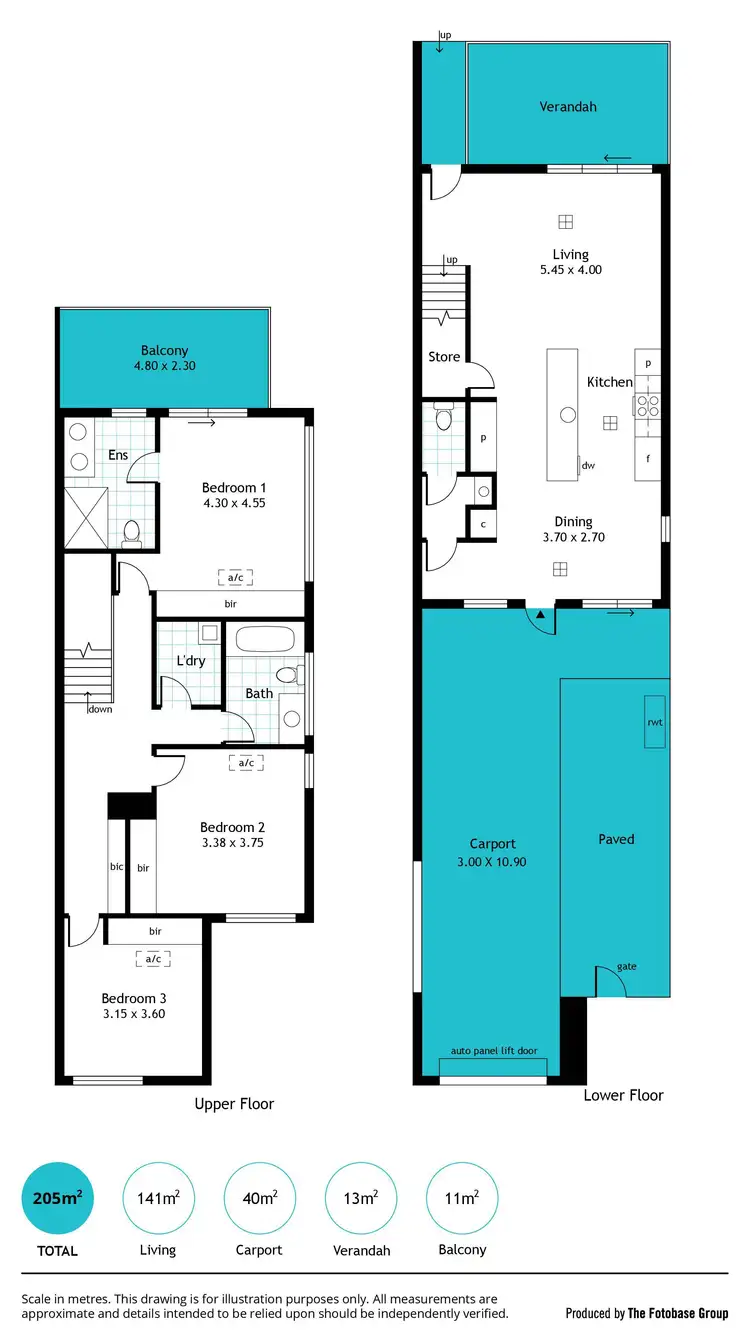 Floorplan of Homely townhouse listing, 1 Yeltu Court, New Port SA 5015