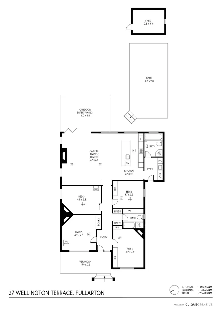Floorplan of Homely house listing, 27 Wellington Terrace, Fullarton SA 5063