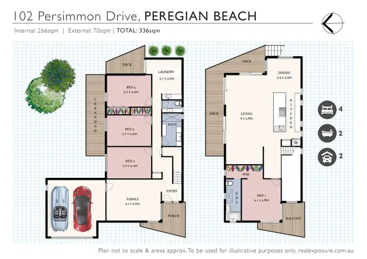 Floorplan of Homely house listing, 102 Persimmon Drive, Peregian Beach QLD 4573