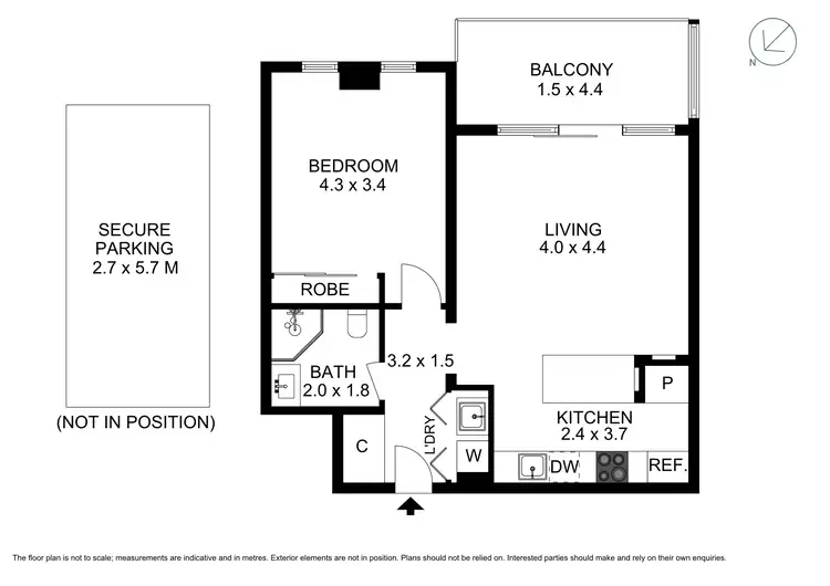 Floorplan of Homely apartment listing, 401/1 Warayama Place, Rozelle NSW 2039