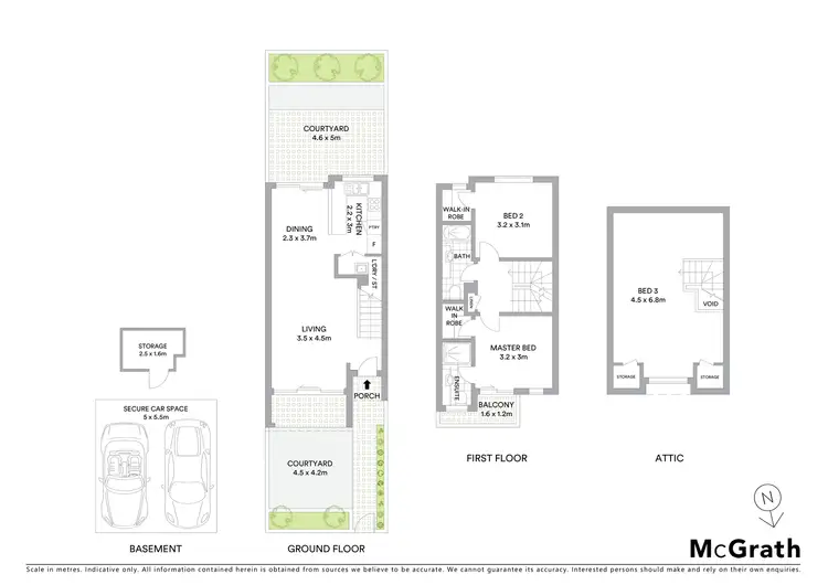 Floorplan of Homely townhouse listing, 4/2 Armstrong Street, Willoughby NSW 2068