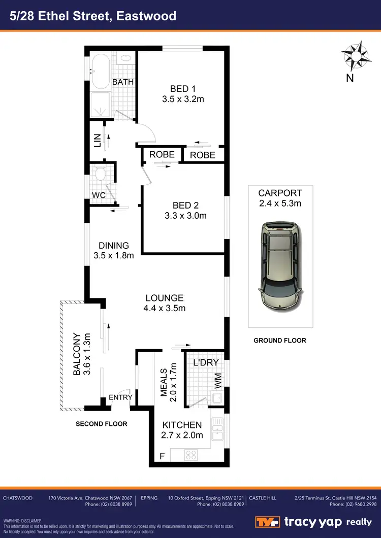 Floorplan of Homely unit listing, 5/28 Ethel Street, Eastwood NSW 2122