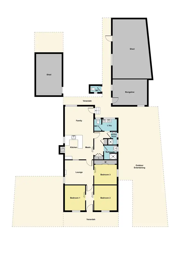 Floorplan of Homely house listing, 14 Allen Crescent, Stawell VIC 3380