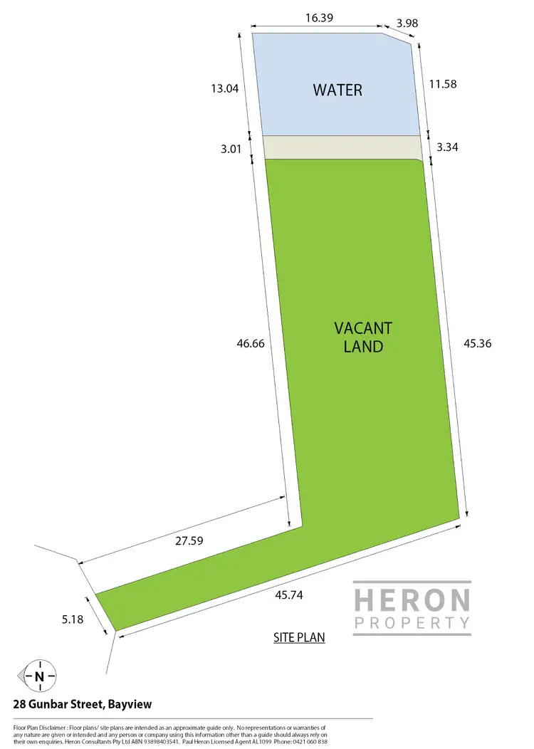 Floorplan of Homely land listing, 28 Gunbar Street, Bayview NT 820