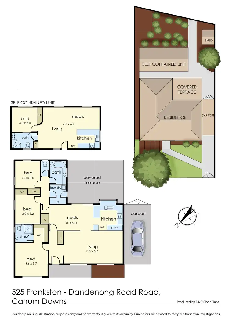 Floorplan of Homely house listing, 525 Frankston Dandenong Road, Carrum Downs VIC 3201