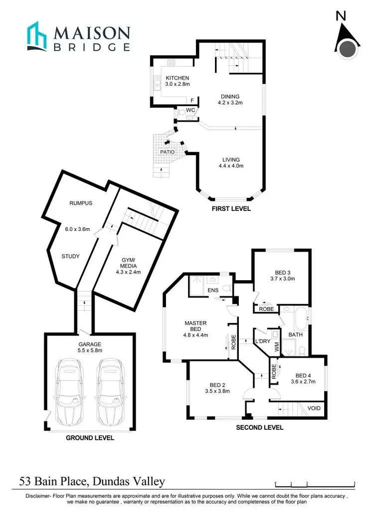 Floorplan of Homely house listing, 53 Bain Place, Dundas Valley NSW 2117