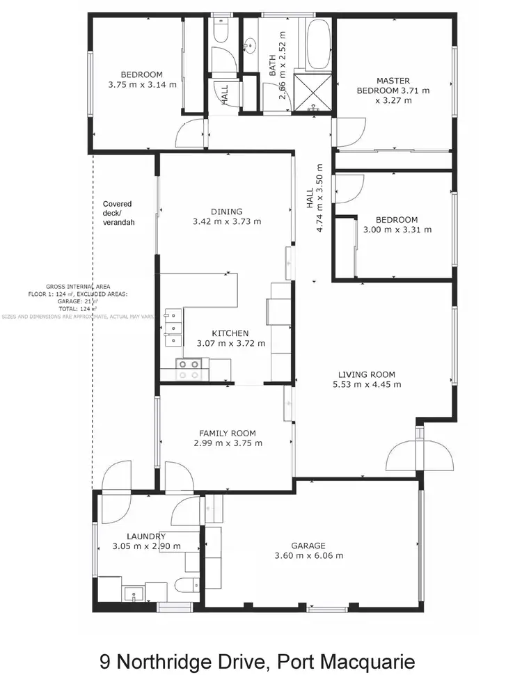 Floorplan of Homely house listing, 9 Northridge Drive, Port Macquarie NSW 2444