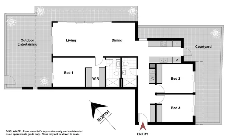 Floorplan of Homely apartment listing, 3/5 Hely Street, Griffith ACT 2603