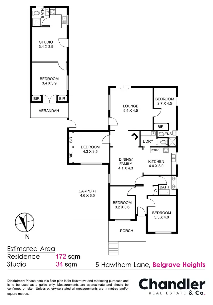 Floorplan of Homely house listing, 5 Hawthorn Lane, Belgrave Heights VIC 3160