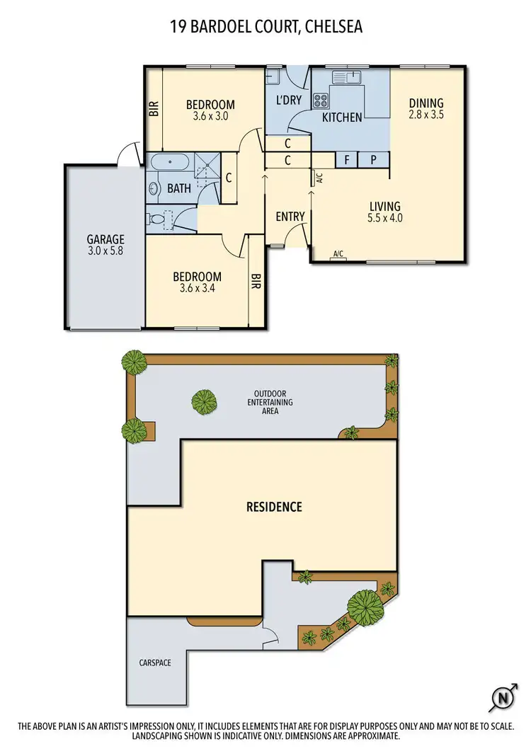 Floorplan of Homely house listing, 19 Bardoel Court, Chelsea VIC 3196