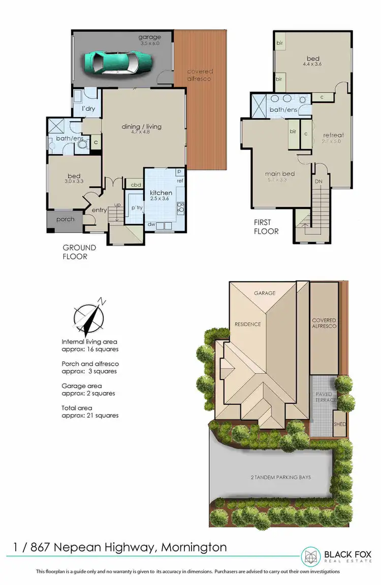 Floorplan of Homely unit listing, 1/867 Nepean Highway, Mornington VIC 3931
