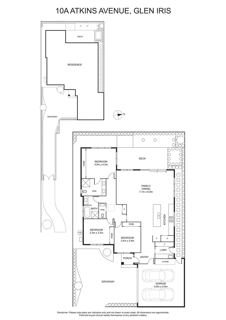 Floorplan of Homely townhouse listing, 10a Atkins Avenue, Glen Iris VIC 3146