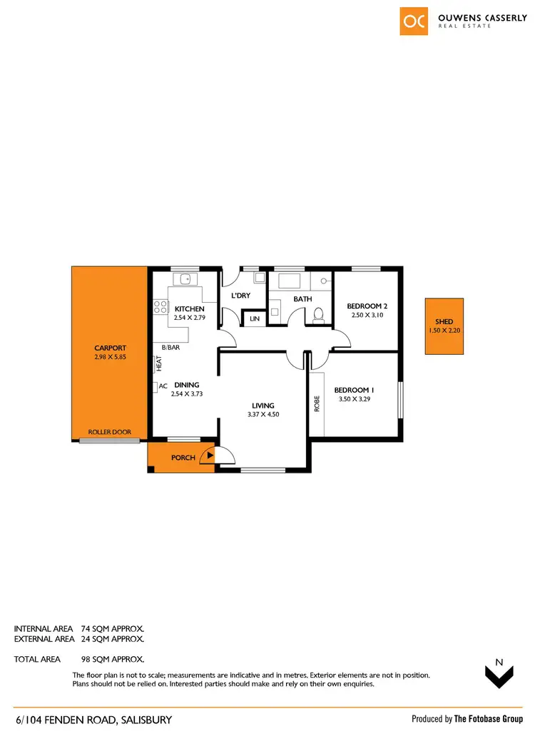 Floorplan of Homely unit listing, 6/104 Fenden Road, Salisbury SA 5108