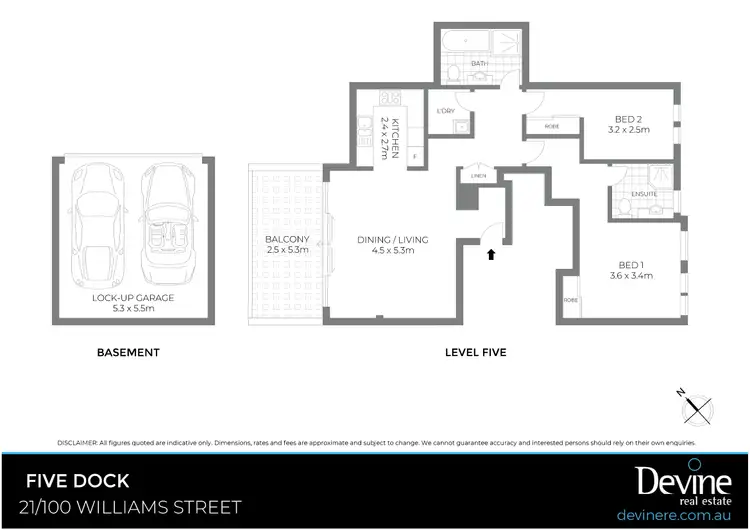 Floorplan of Homely apartment listing, 21/100 Williams Street, Five Dock NSW 2046