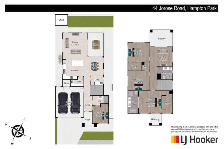 Floorplan of Homely house listing, 44 Jorose Road, Hampton Park VIC 3976
