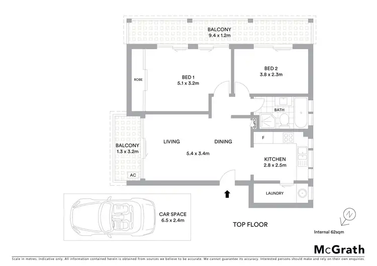 Floorplan of Homely apartment listing, 9/20 Victoria Avenue, Penshurst NSW 2222