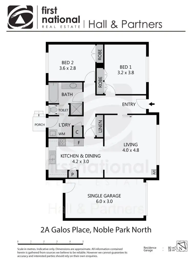 Floorplan of Homely unit listing, 2A Galos Place, Noble Park North VIC 3174