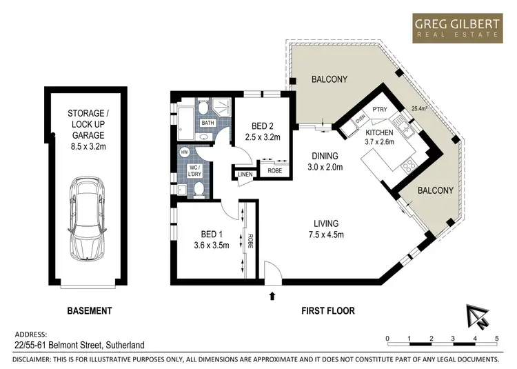 Floorplan of Homely unit listing, 22/55-61 Belmont Street, Sutherland NSW 2232