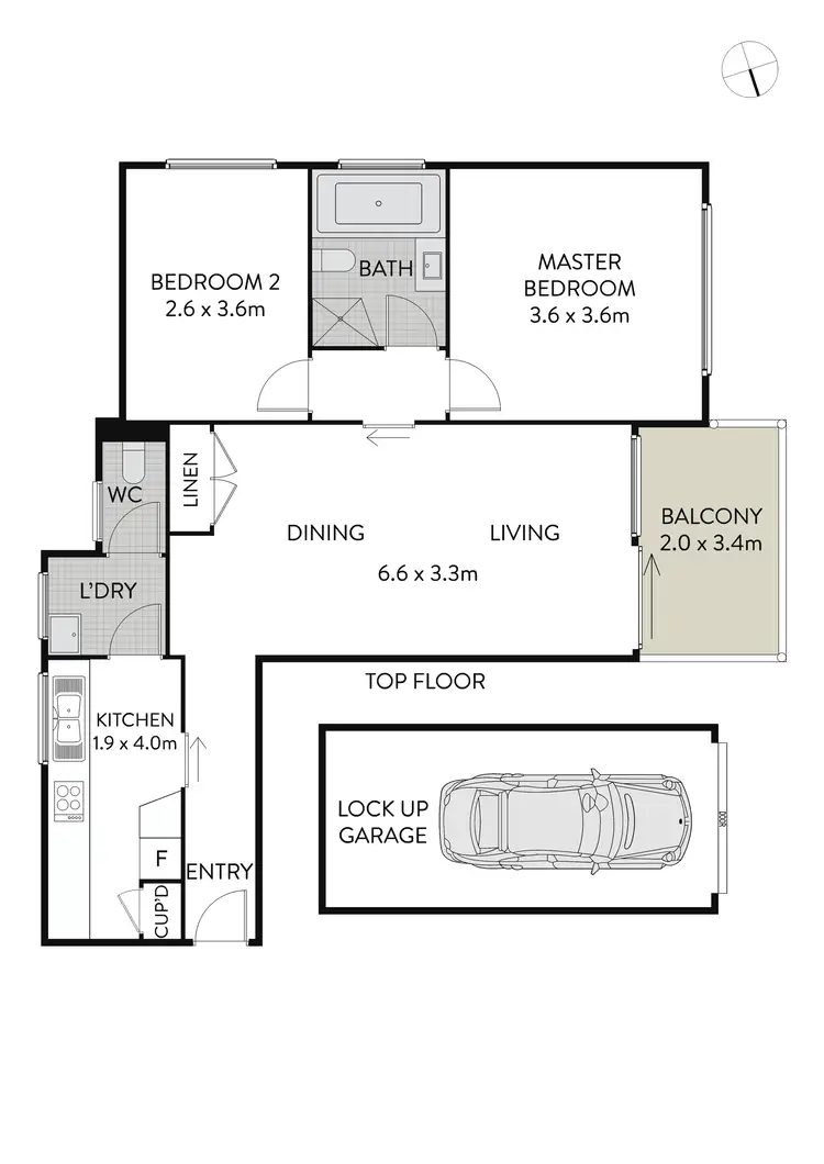 Floorplan of Homely apartment listing, 24/38-42 Minter Street, Canterbury NSW 2193