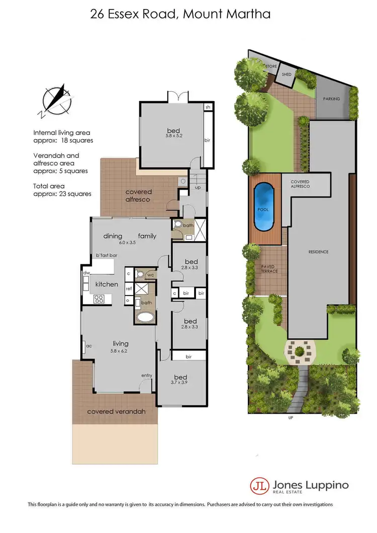 Floorplan of Homely house listing, 26 Essex Road, Mount Martha VIC 3934