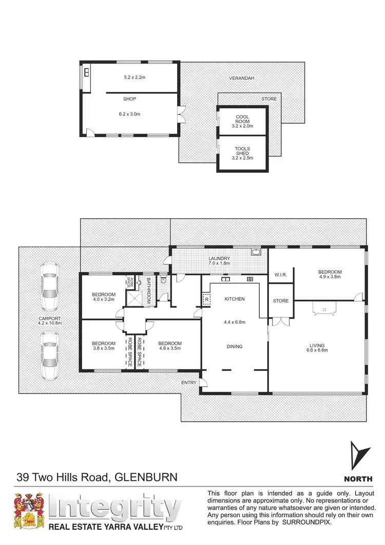 Floorplan of Homely house listing, 39 Two Hills Road, Glenburn VIC 3717