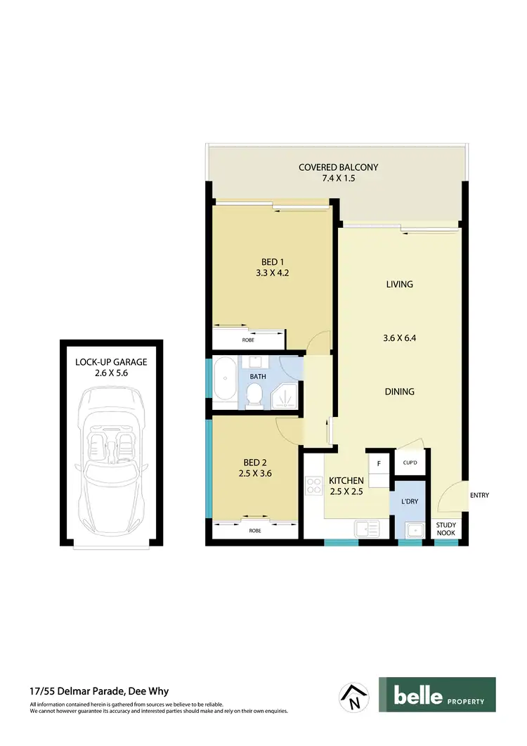 Floorplan of Homely apartment listing, 17/55 Delmar Parade, Dee Why NSW 2099