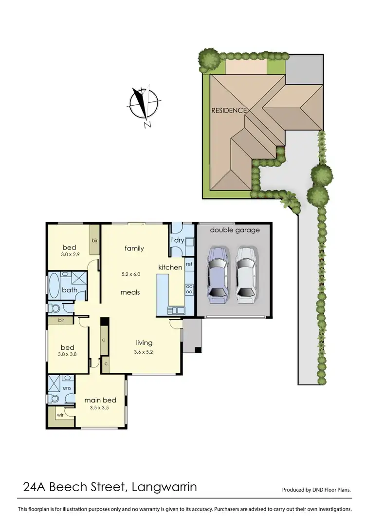 Floorplan of Homely house listing, 24a Beech Street, Langwarrin VIC 3910