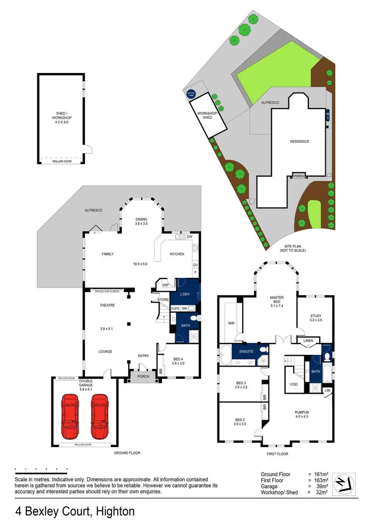 Floorplan of Homely house listing, 4 Bexley Court, Highton VIC 3216