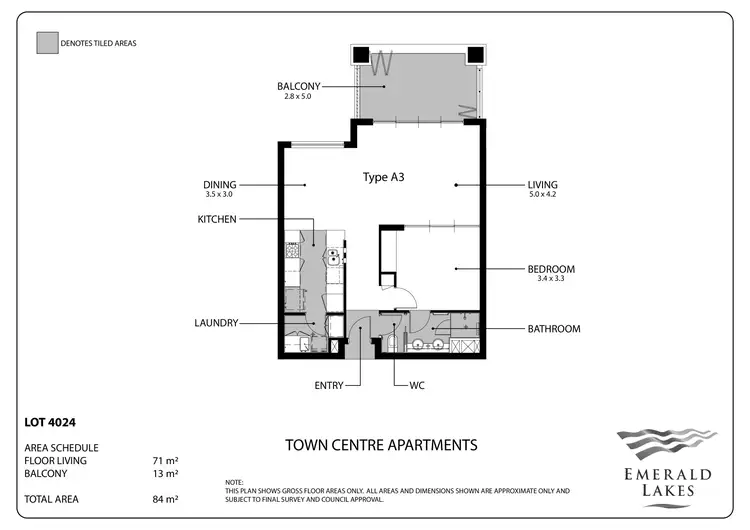 Floorplan of Homely apartment listing, 24/3027 The Boulevard, Carrara QLD 4211