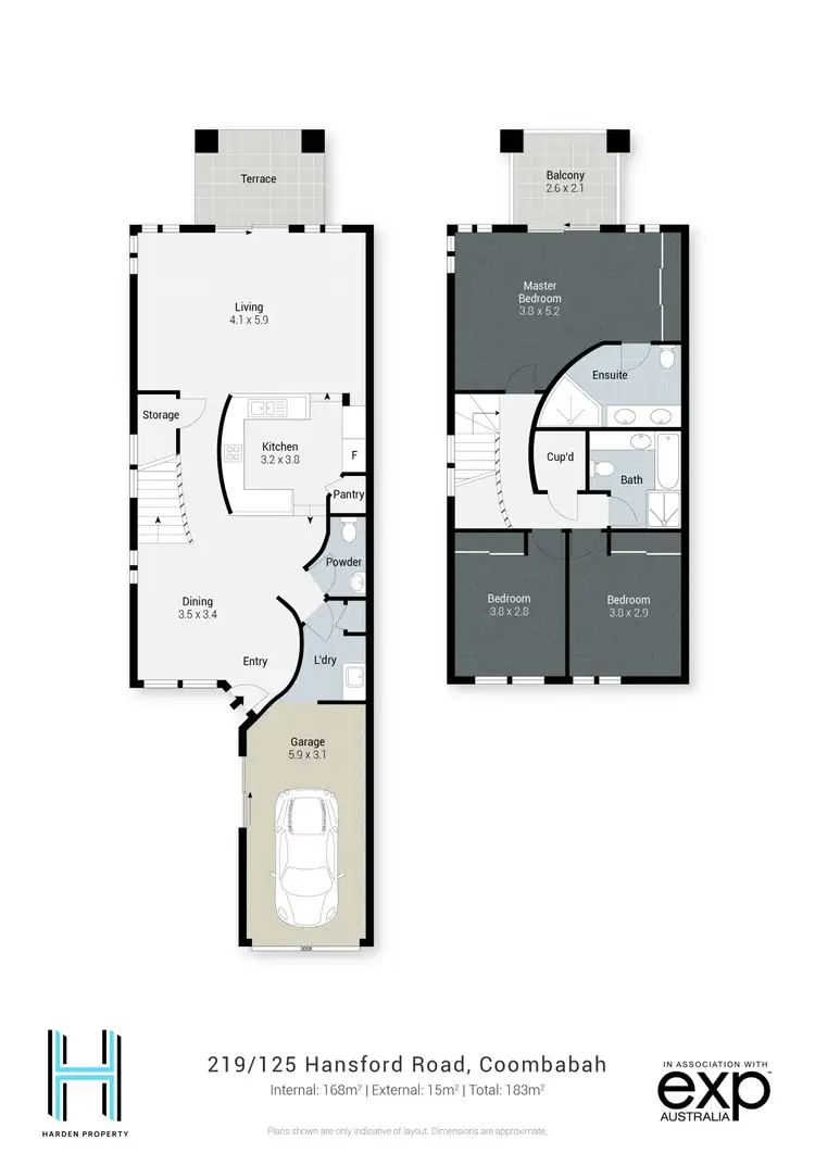Floorplan of Homely townhouse listing, 219/125 Hansford Road, Coombabah QLD 4216