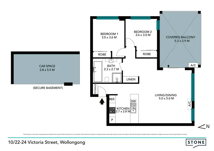 Floorplan of Homely apartment listing, 10/22-24 Victoria Street, Wollongong NSW 2500