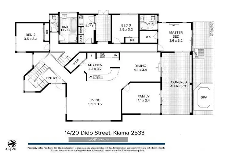 Floorplan of Homely townhouse listing, 14/20 Dido Street, Kiama NSW 2533