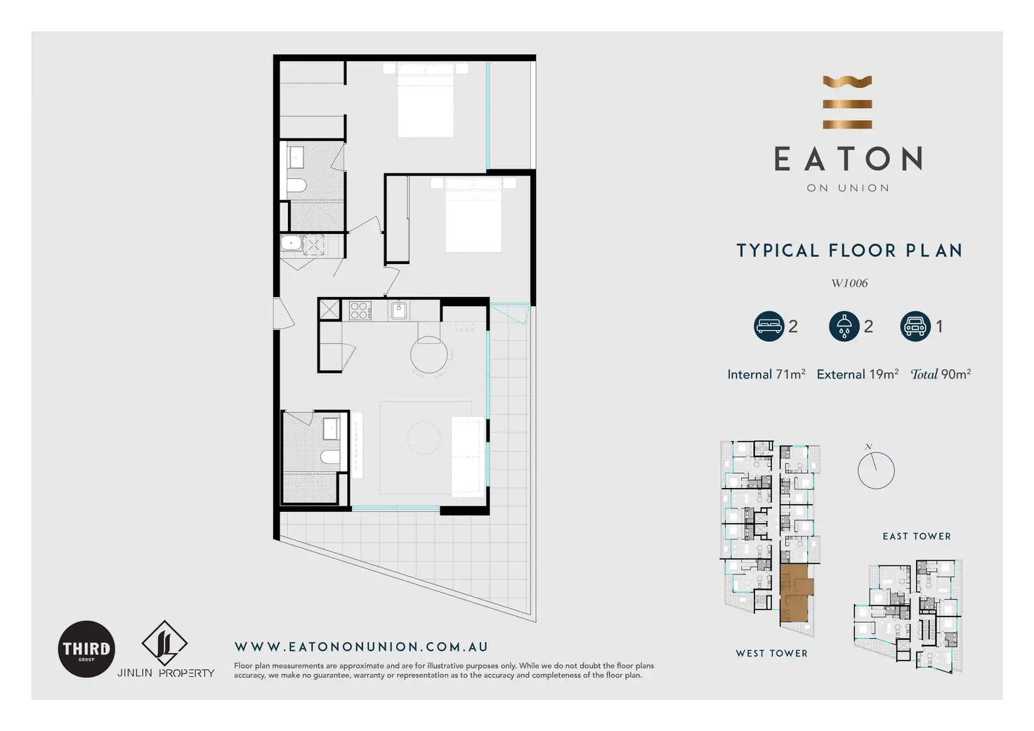 Floorplan of Homely apartment listing, Level Lot 102/1006/1 Union Street, Wickham NSW 2293