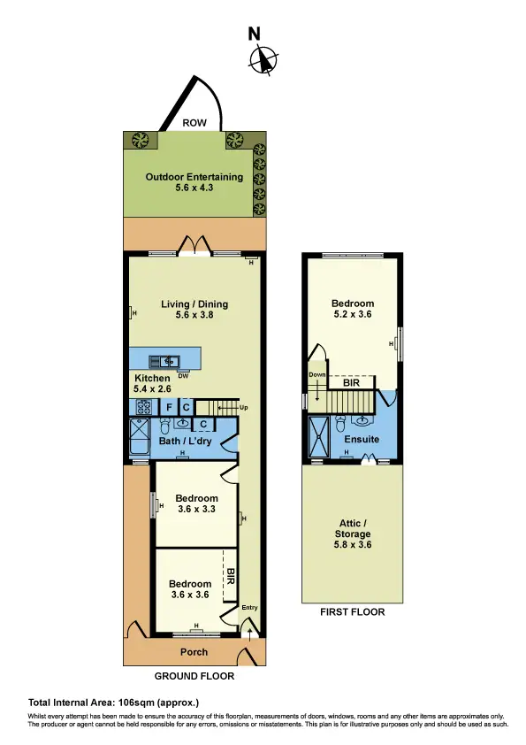 Floorplan of Homely house listing, 38 Walter Street, Seddon VIC 3011