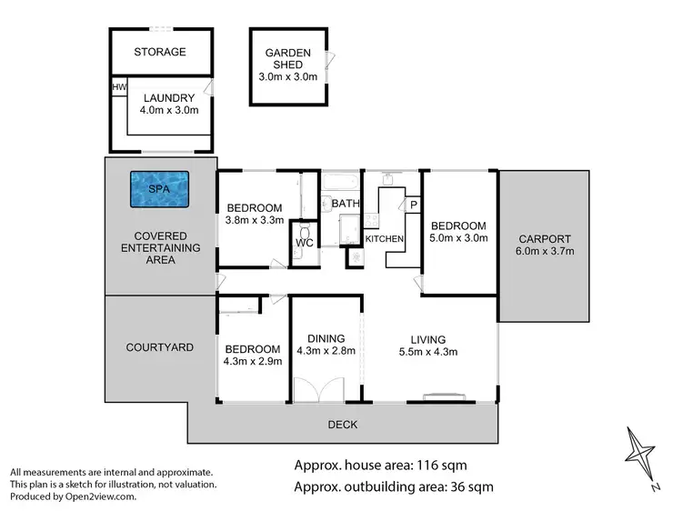 Floorplan of Homely house listing, 6 Webb Street, Dodges Ferry TAS 7173