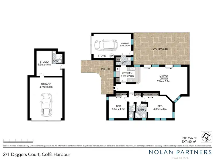 Floorplan of Homely villa listing, 2/1 Diggers Court, Coffs Harbour NSW 2450