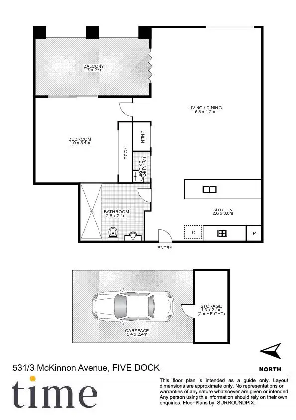 Floorplan of Homely apartment listing, 531/3 McKinnon Avenue, Five Dock NSW 2046