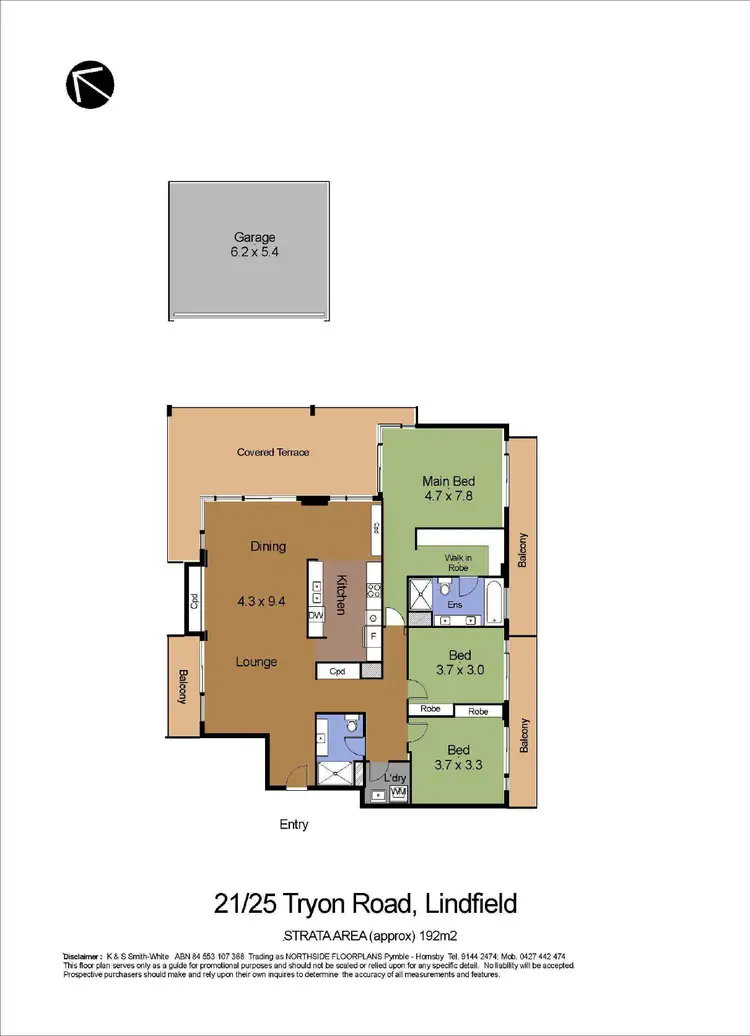 Floorplan of Homely apartment listing, Level 1/21/25 Tryon Road, Lindfield NSW 2070