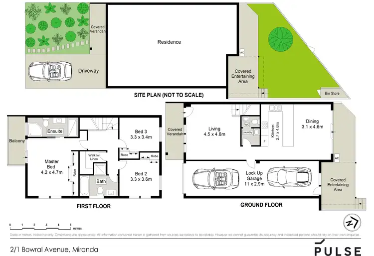 Floorplan of Homely townhouse listing, 2/1 Bowral Avenue, Miranda NSW 2228