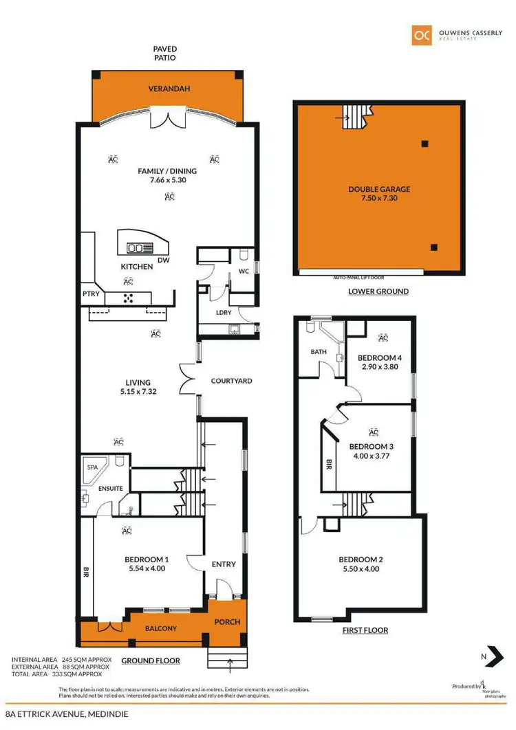 Floorplan of Homely house listing, 8A Ettrick Avenue, Medindie SA 5081