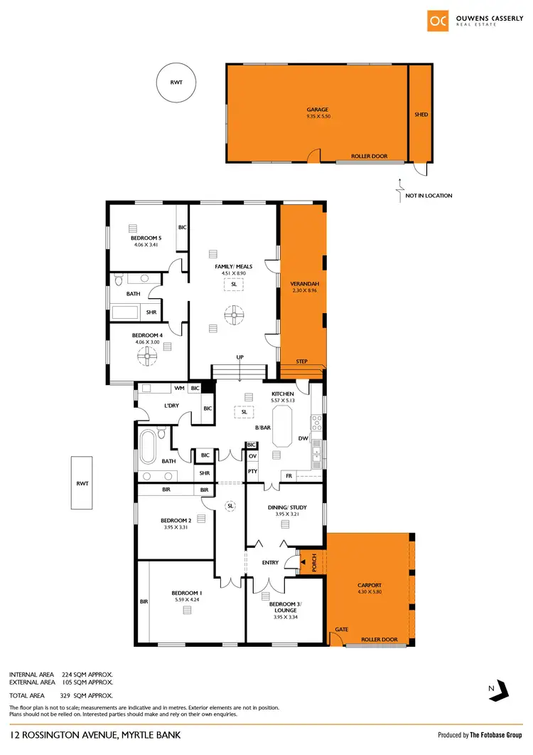 Floorplan of Homely house listing, 12 Rossington Avenue, Myrtle Bank SA 5064