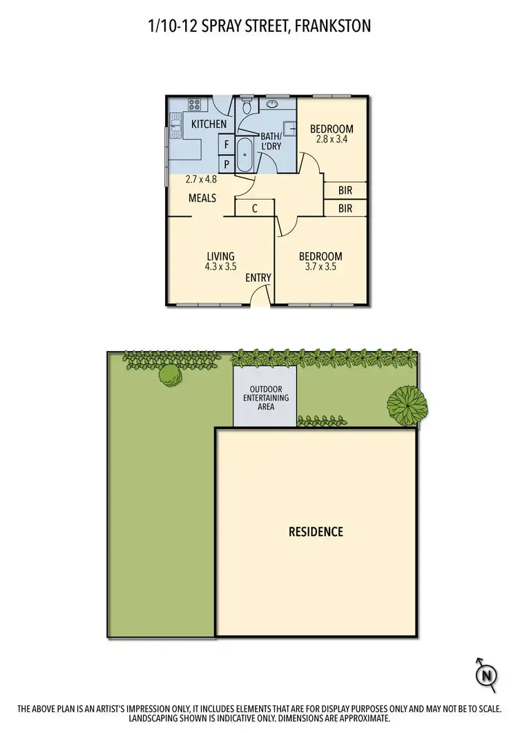 Floorplan of Homely unit listing, 1/10-12 Spray Street, Frankston VIC 3199