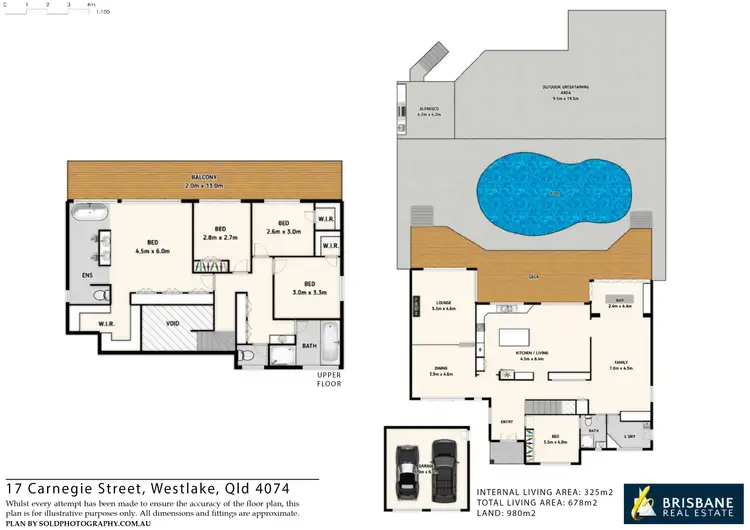 Floorplan of Homely house listing, 17 Carnegie Street, Westlake QLD 4074